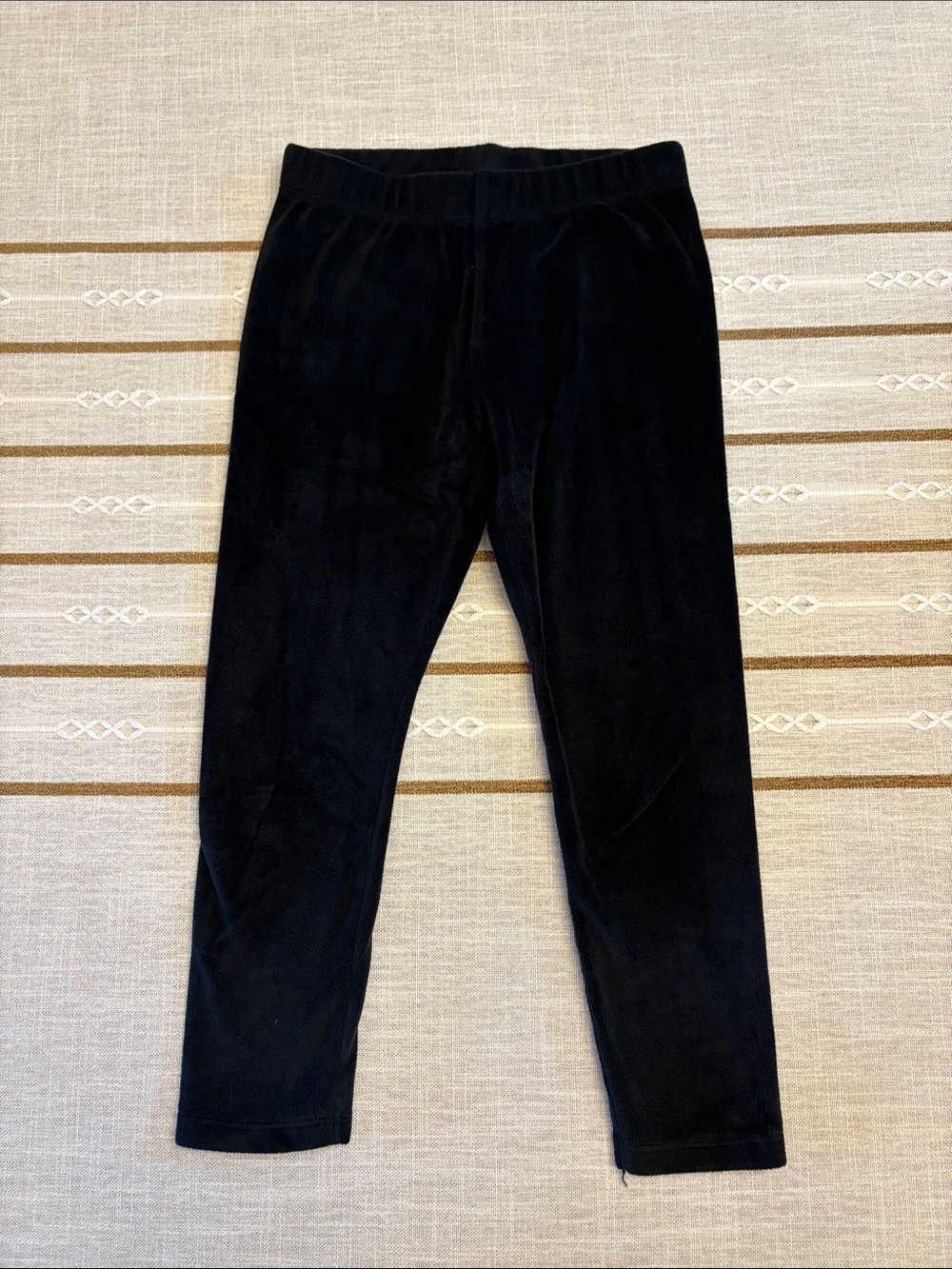 jumping beans Black Velour Girls' Leggings